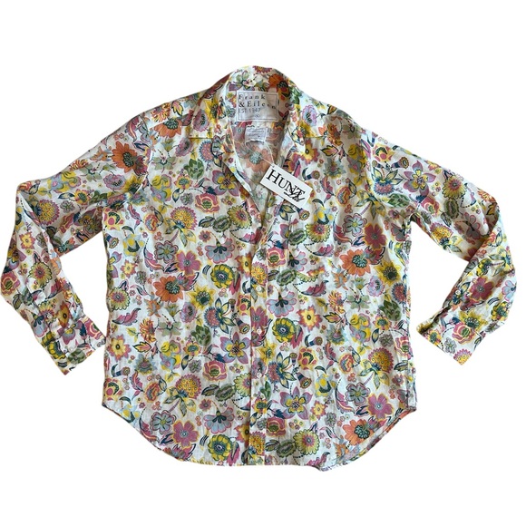 NWT Frank & Eileen Floral Eileen Relaxed Button-up Shirt - Picture 3 of 7